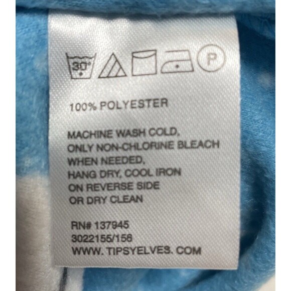 Tipsy Elves Small Adult Fleece Jumpsuit Hood Zip Holiday Snowman Christmas NWT - Picture 10 of 10